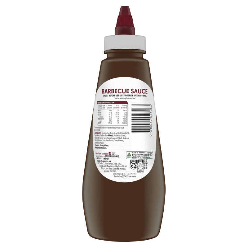 Tantalise your tastebuds with our squeezy Barbecue Sauce MasterFoods™