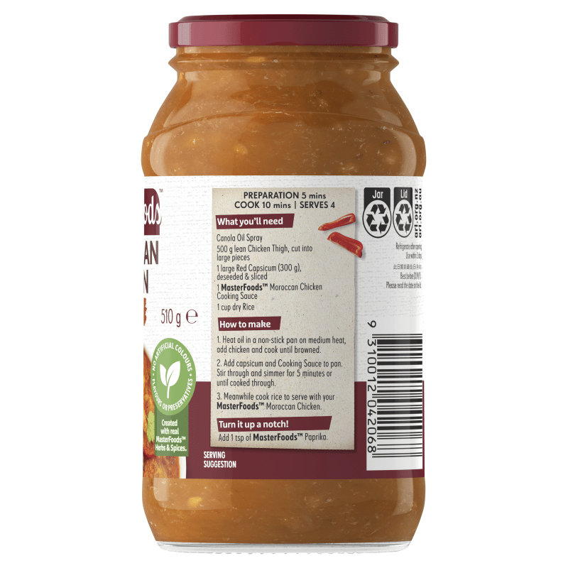 Try our delicious Moroccan Chicken Cooking Sauce MasterFoods™