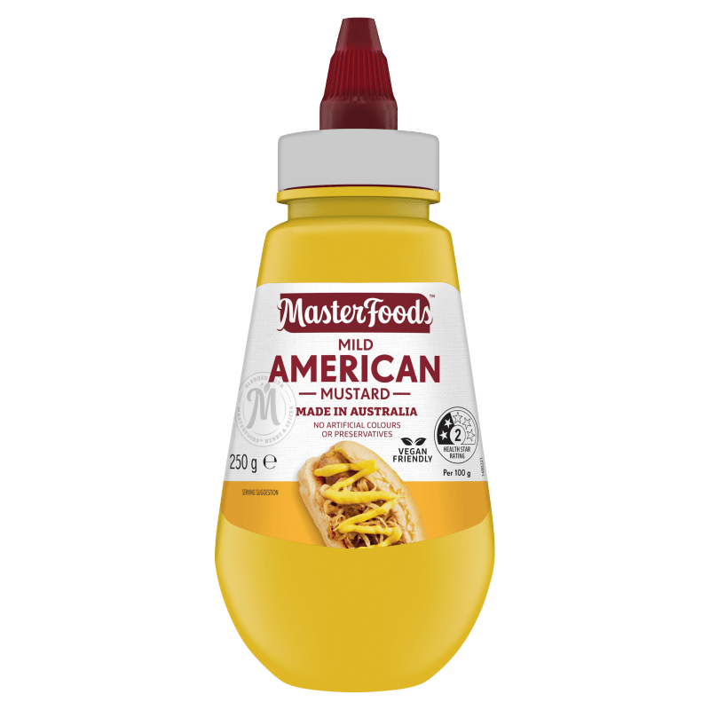 Enjoy our Mild American Mustard MasterFoods™