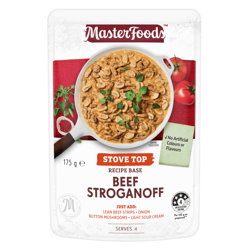 Try our slow cooked Beef Stroganoff Recipe Base MasterFoods