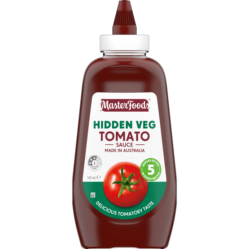 MasterFoods Hidden Veg Tomato Sauce 500ml MasterFoods
