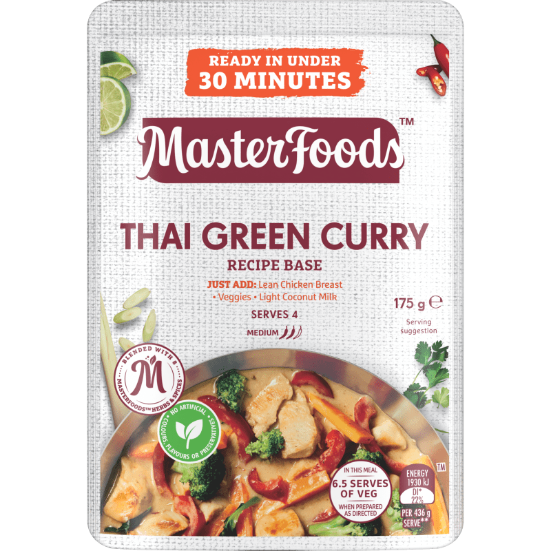 Try our quick and easy Thai Green Curry Recipe Base MasterFoods