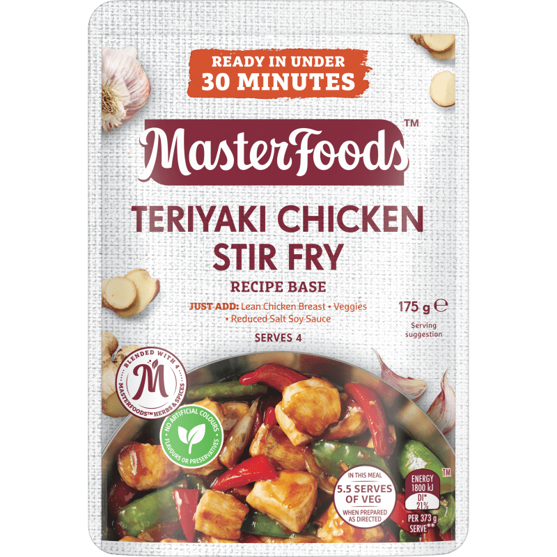 MasterFoods Teriyaki Chicken Stir Fry Recipe Base 175g