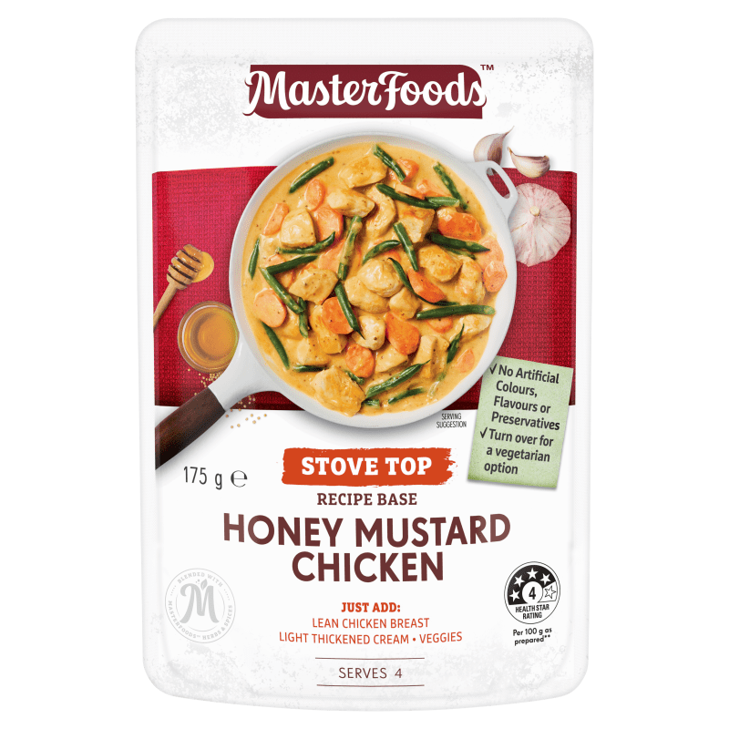 Try our quick and easy Honey Mustard Chicken Recipe BaseMasterFoods