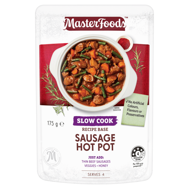 Try our slow cooked Sausage Hot Pot Recipe Base MasterFoods