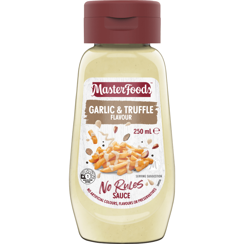 Try Our Smokey Garlic & Truffle Flavour No Rules Sauce MasterFoods™