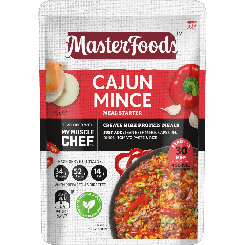 MasterFoods MYMC Cajun Mince Recipe Base 175g MasterFoods
